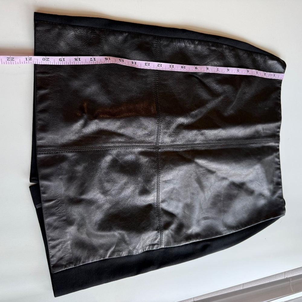 *Talbots Womens Petite True Lambskin Leather Front Panel Pencil Skirt 6P - Picture 7 of 14